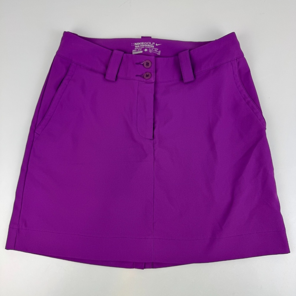 Nike Golf Tour Performance Dri Fit Womens Size 2 Tech Skort Purple